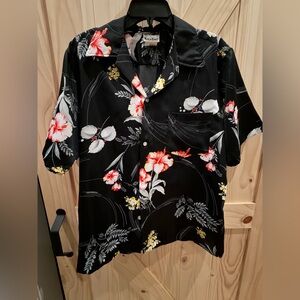 Made in Hawaii silky floral mens shirt